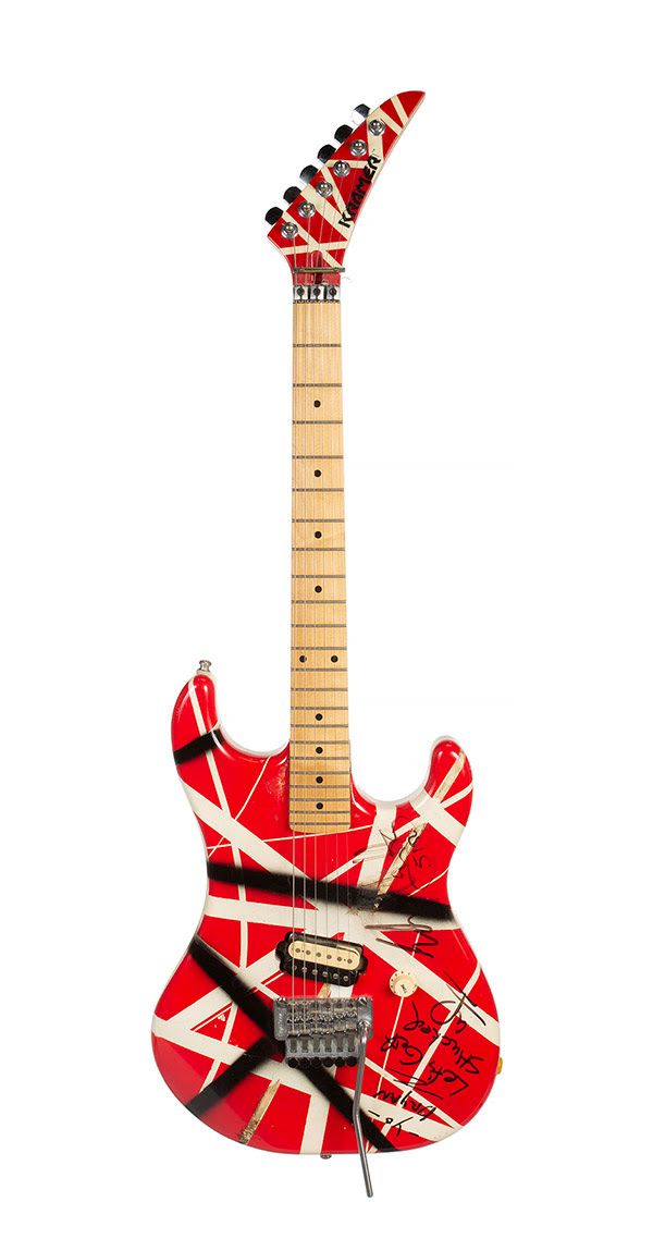 anonyme 12 Deux des guitares Eddie Van Halens Frankenstrat à vendre aux enchères