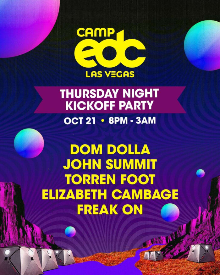 Soirée de lancement du camp EDC Las Vegas jeudi soir