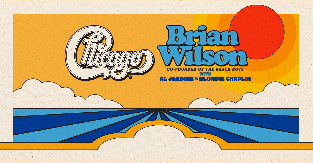 Chicago et Brian Wilson avec Al Jardine et Blondie Chaplin Tour