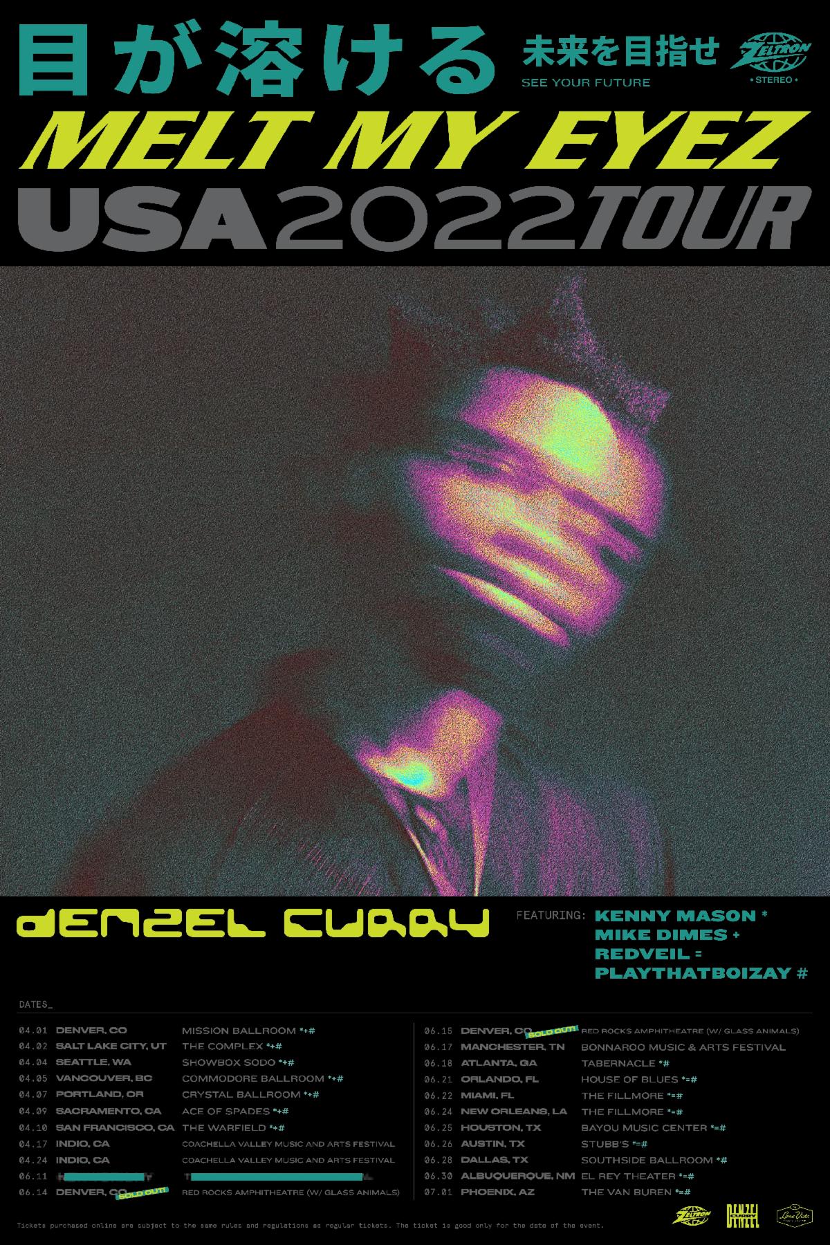 Denzel Curry: tournée Melt My Eyez USA 2022