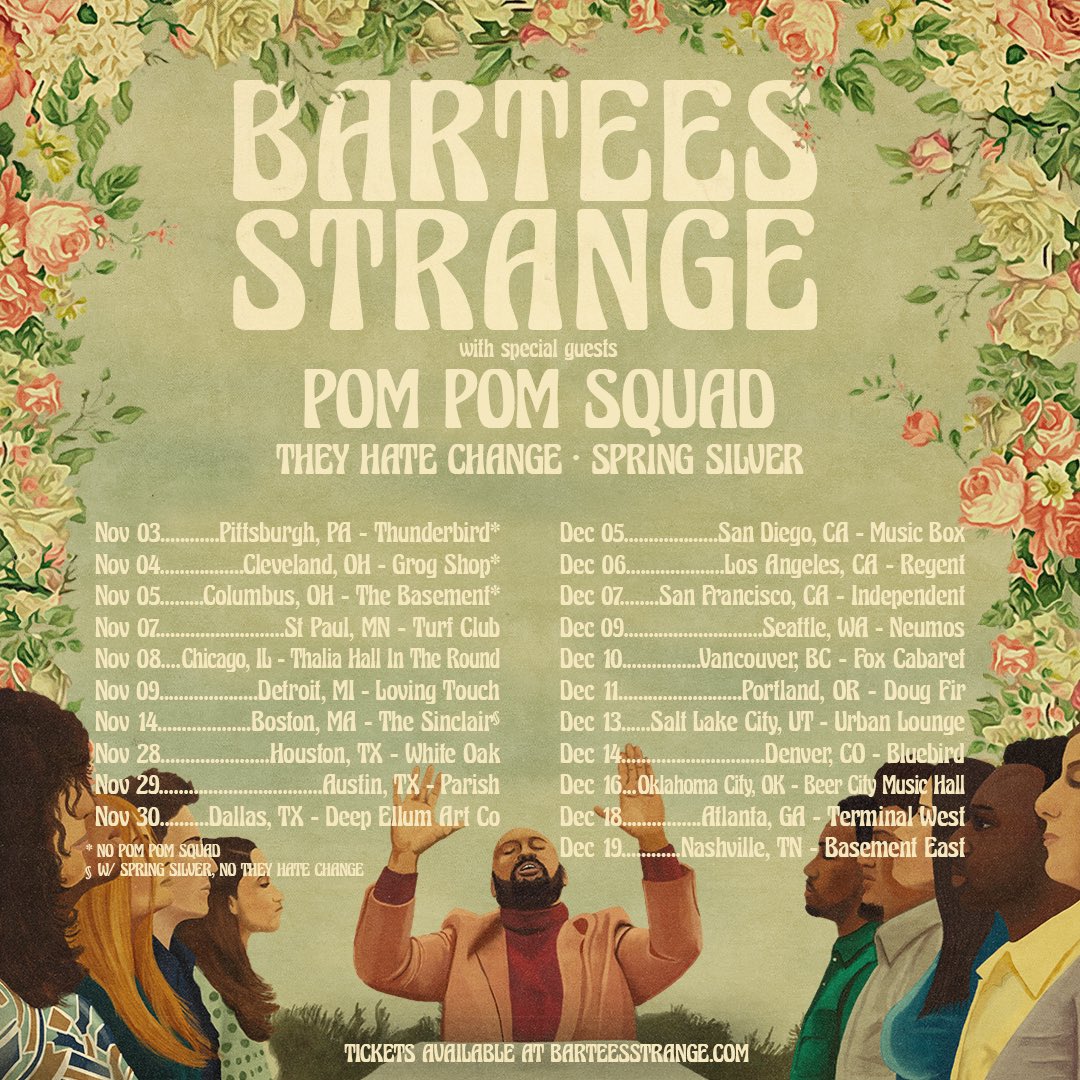 Dates de la tournée de Bartees Strange 2022