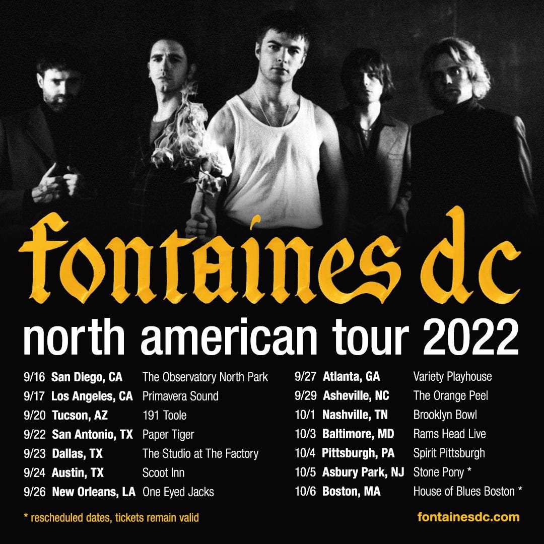 Fontaines DC : tournée nord-américaine 2022