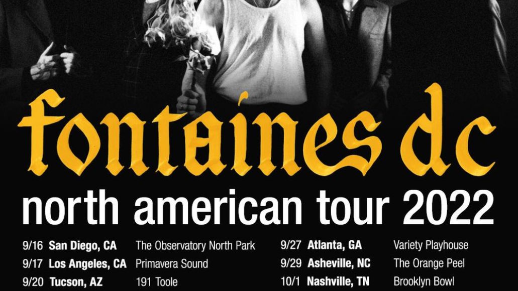 Fontaines DC Fall 2022 Dates de la tournée américaine Roman Holiday video