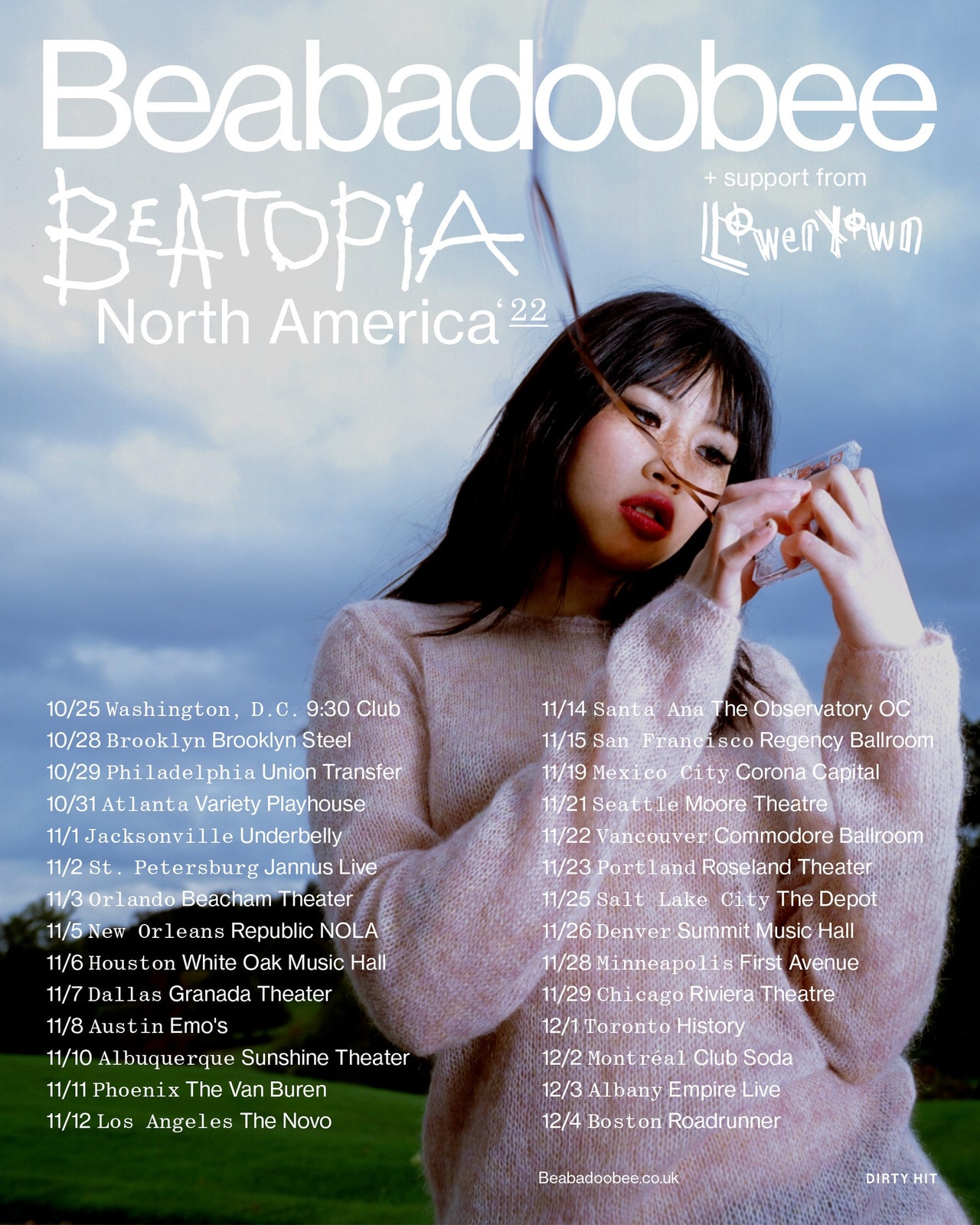 Beabadoobee : tournée Beatopia Amérique du Nord 22