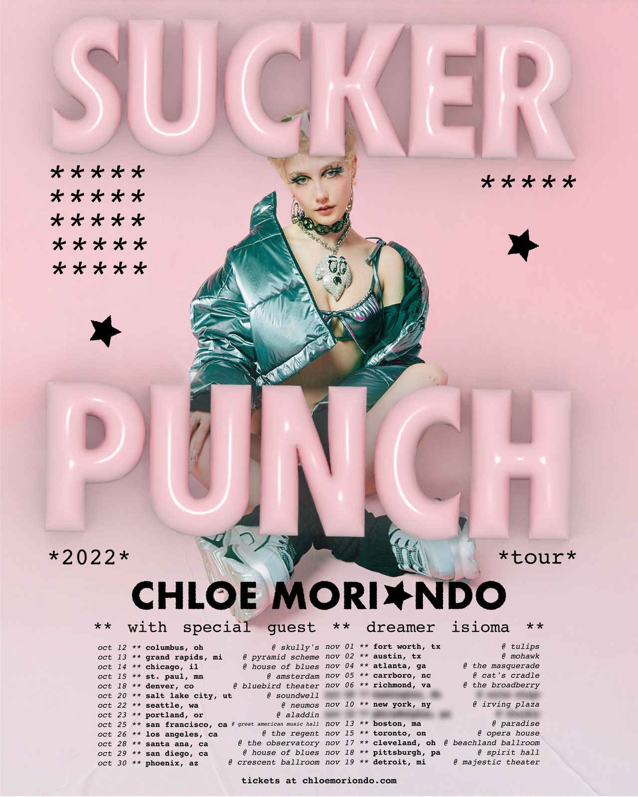 Chloé Moriondo: Suckerpunch Tour 2022