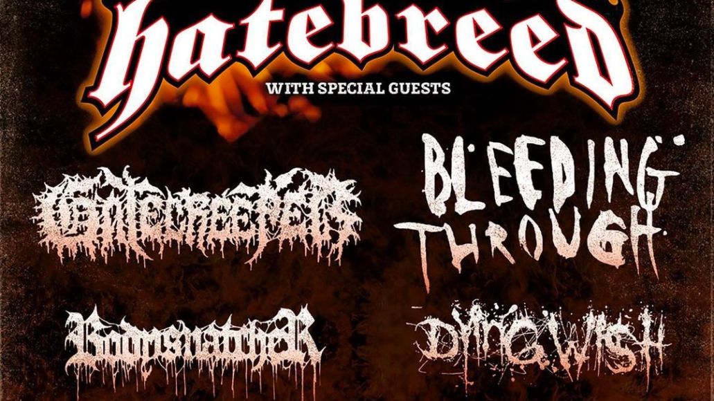 Affiche de la tournée d'automne Hatebreed 2022