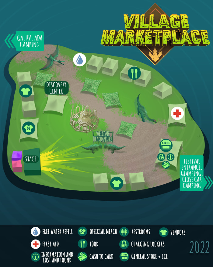 Lost Lands 2022 Carte du marché du village