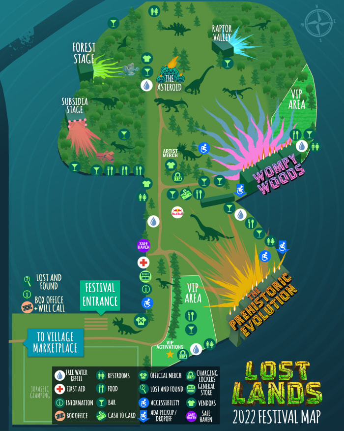 Carte des terres perdues 2022