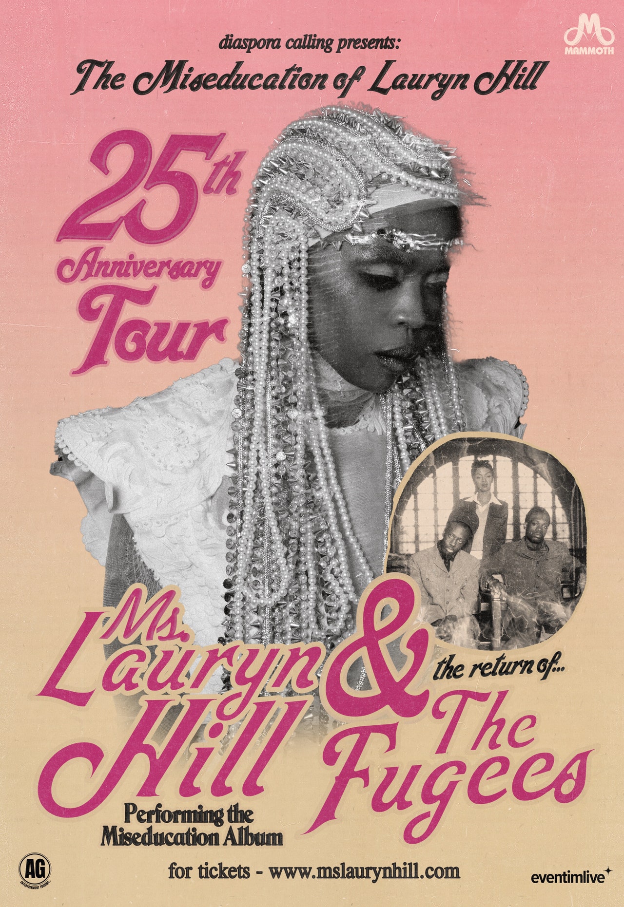 Affiche de la tournée de Mme Lauryn Hill