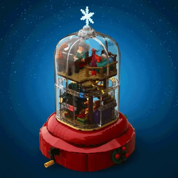 Un artiste LEGO a recréé l'appartement de Lofi Girl à l'intérieur d'une boule à neige interactive