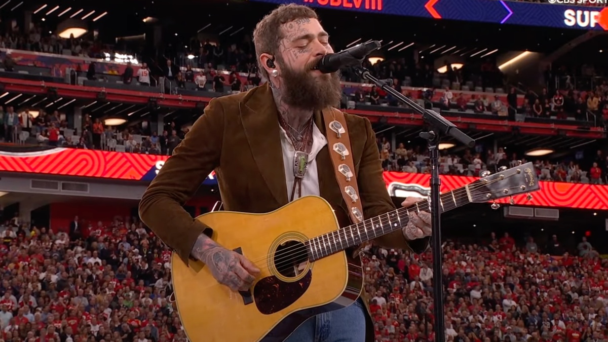 Post Malone Sings “America the Beautiful” at 2024 Super Bowl: Watch