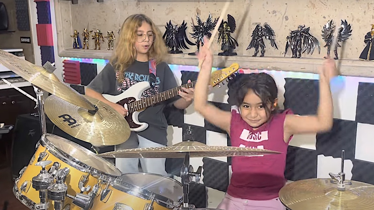 Kid Sisters Crush Metallica, Ozzy, Iron Maiden Classics: Watch