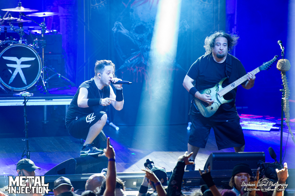 A photo of the band Fear Factory.