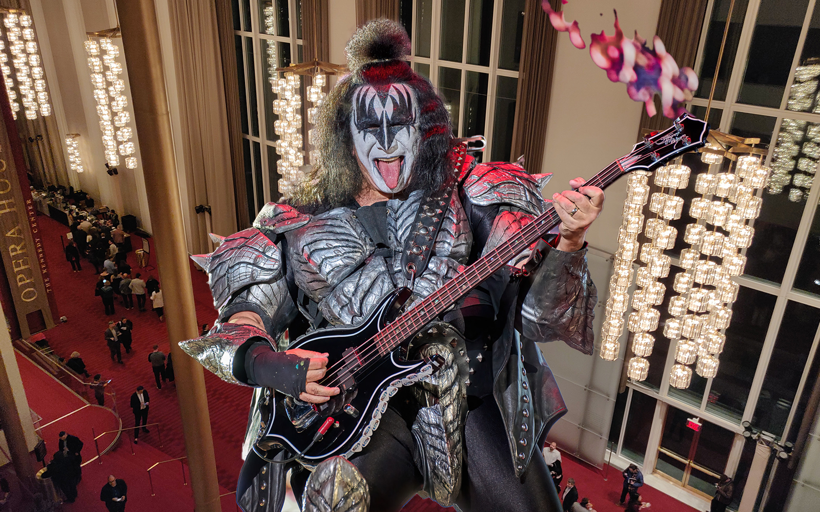A photoshop of Gene Simmons at the Kennedy Center Honors.