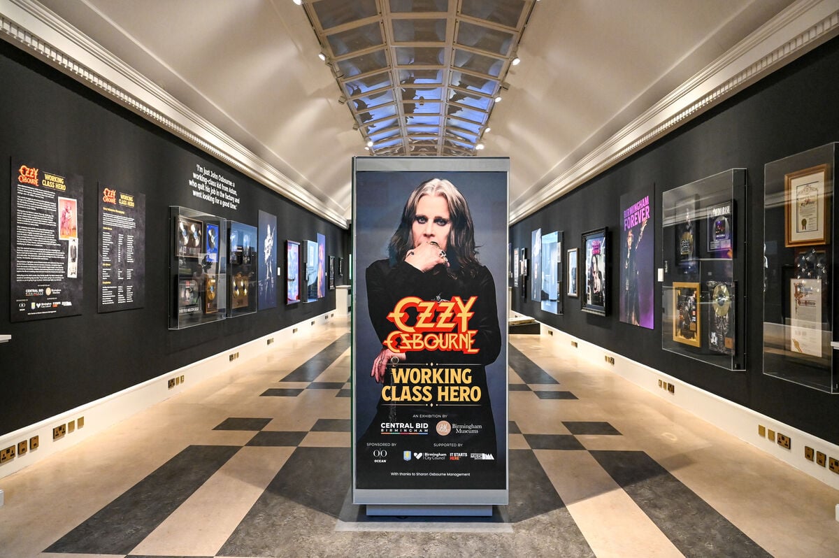 A photo of the Ozzy Osbourne: Working Class Hero museum in Birmingham, UK.