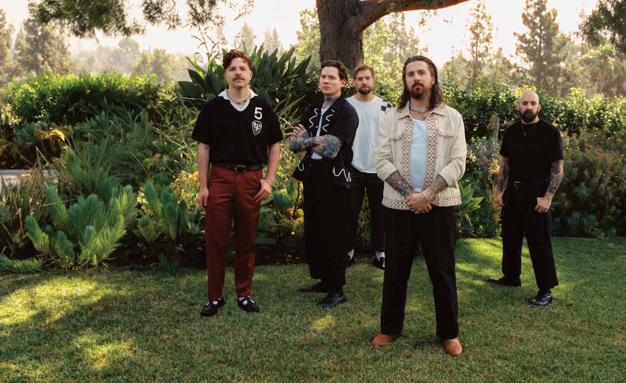 A photo of the band The Devil Wears Prada.