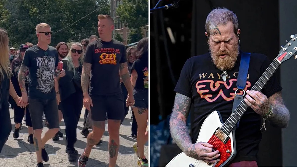 Memorial Walk pour feu le chanteur-guitariste de Mastodon Brent Hinds tenu à Atlanta