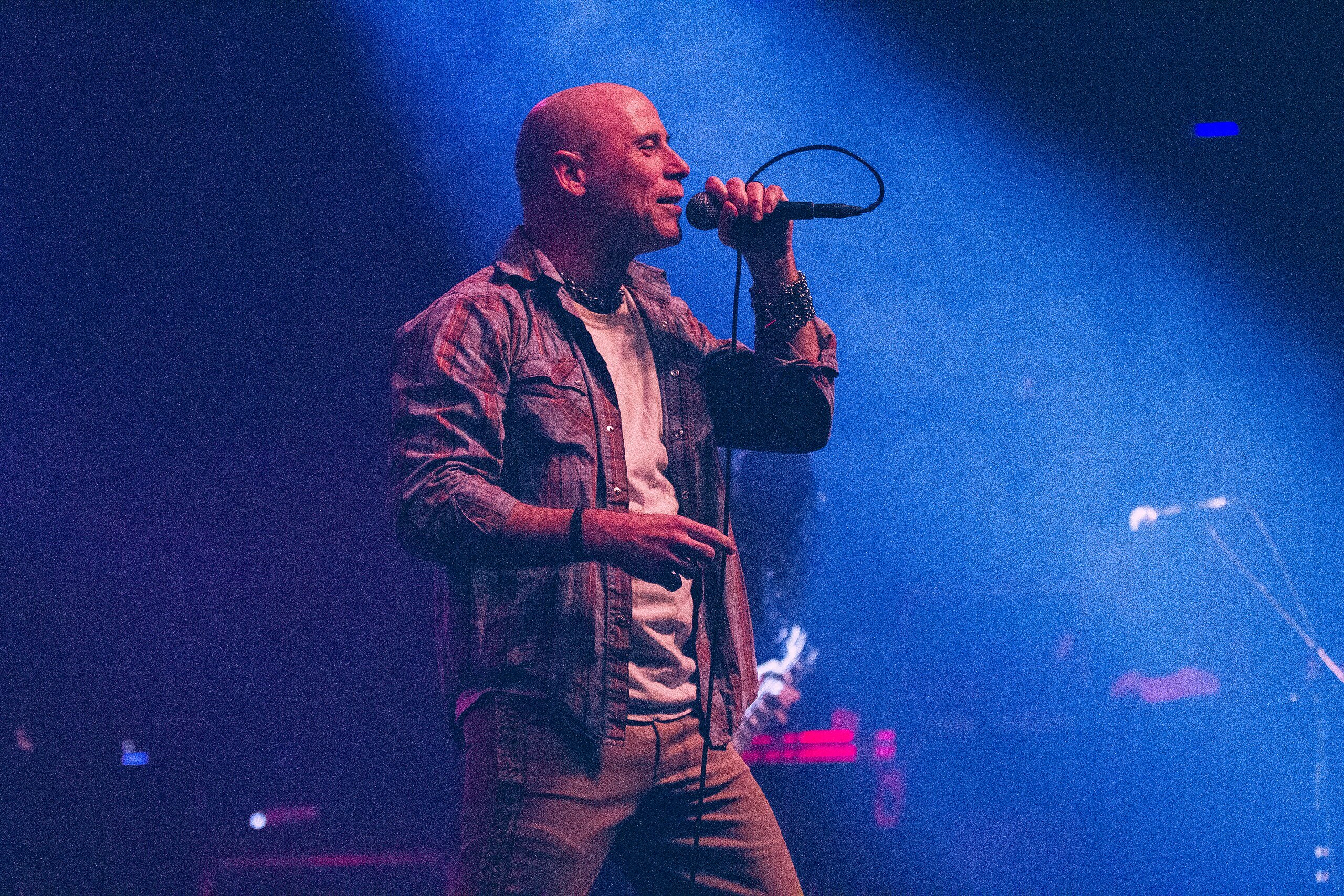 A photo of John Bush, formerly of Anthrax.