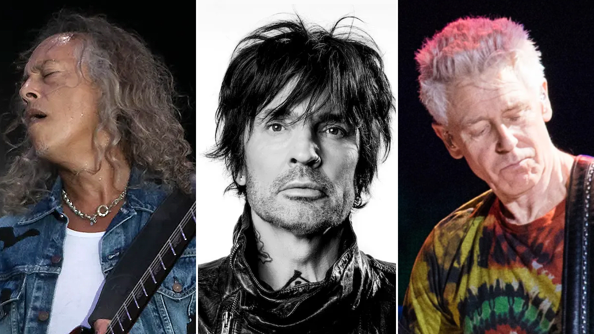Kirk Hammett, Tommy Lee et Adam Clayton vendent du matériel pour une vente aux enchères caritative