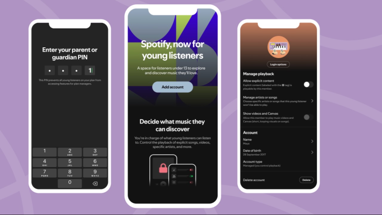 Spotify lance de nouvelles options de contrôle parental pour les comptes familiaux partagés