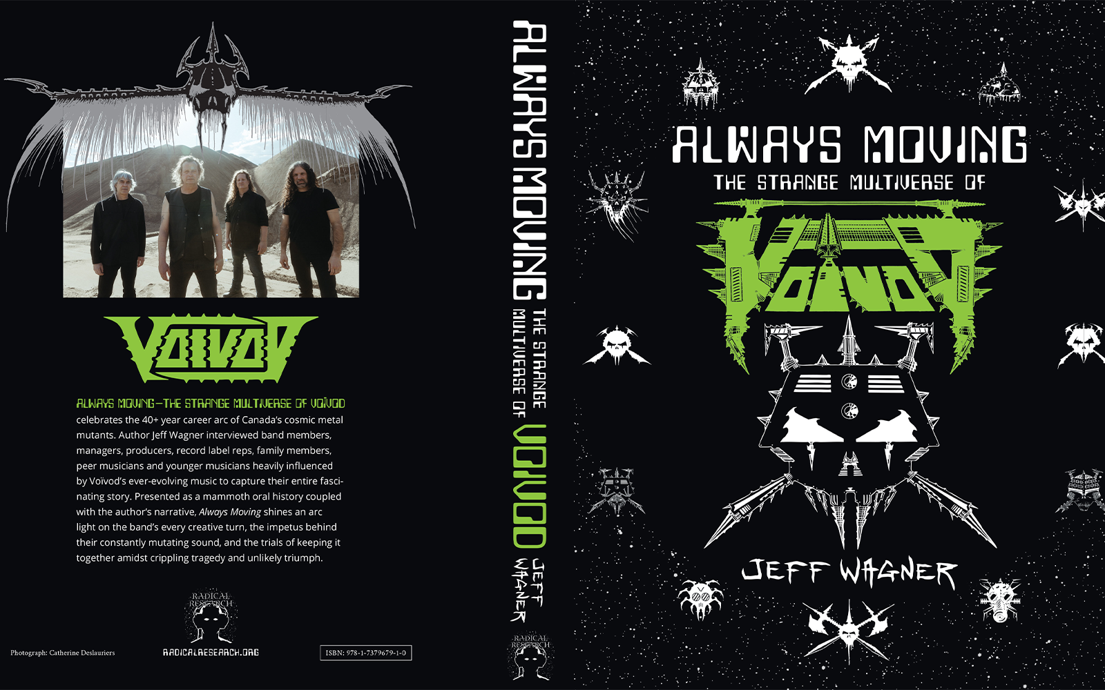 A photo of the upcoming Voivod biography Always Moving.