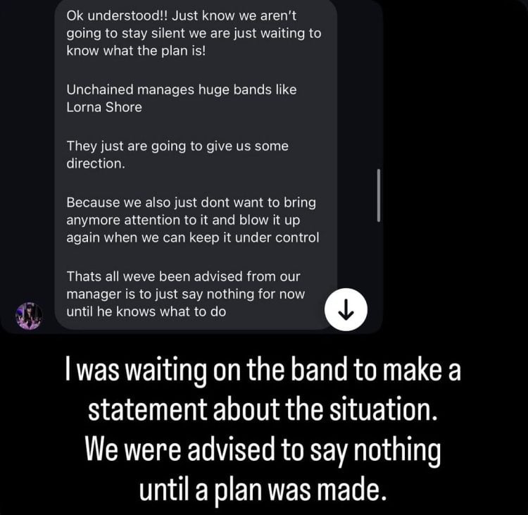 ZION BITTENBENDER affirme que VULVODYNIA pense que les allégations d'agression portées contre lui étaient fausses et qu'il a quand même été licencié