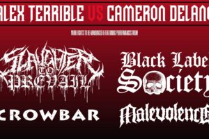 Le championnat de combat Bare Knuckle et ALEX TERRIBLE de SLAUGHTER TO PREVAIL annoncent le spectacle et l'événement de combat Blood4Blood