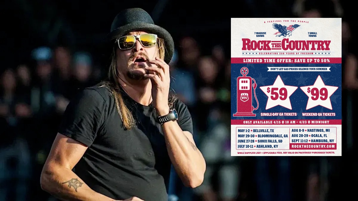 Les billets pour le festival Rock the Country de Kid Rock sont à 50 % de réduction, ce qui laisse certains fans énervés à 100 %