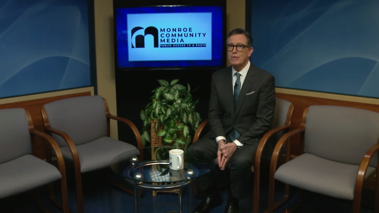 Stephen Colbert revient pour animer Monroe, accès public au Michigan