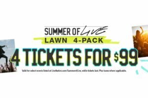 Live Nation lance Summer of Live 4 pour un pack de 99 $