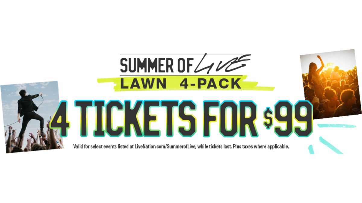 Live Nation lance Summer of Live 4 pour un pack de 99 $